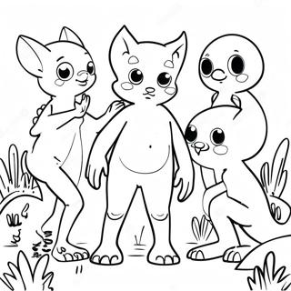 Garten Of Banban 5 Mysteriske Skabninger Farvelaegningsside 91176 31093