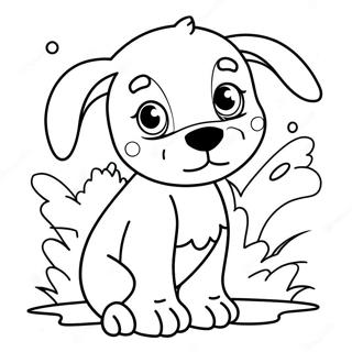 Legesyge Hvalpe Hundedag Farvelaegningsside 91635 31447