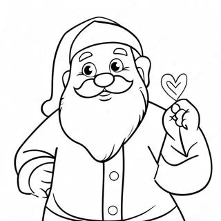 Charmerende Vintage Julemand Farvelaegningsside 91685-31487