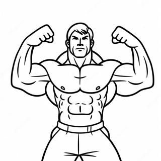 Flexende Muskler Farvelaegningsside 91739 31535