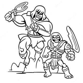 He Man Vs Skeletor Farvelaegningsside 91942-31693