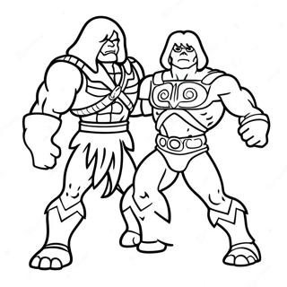 He Man Vs Skeletor Farvelaegningsside 91942-31694