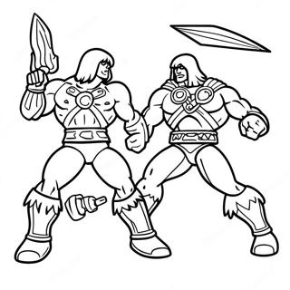 He Man Vs Skeletor Farvelaegningsside 91942-31696