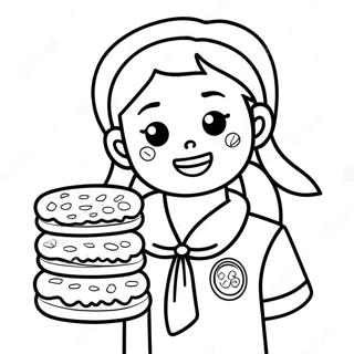 Laekre Girl Scout Smakager Farvelaegningsside 92068-31786