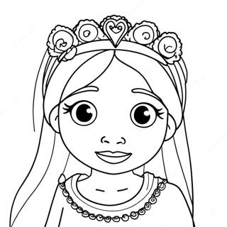 Farvelaegningsside Med Moriah Elizabeths Sjove Karakter 92095-31814