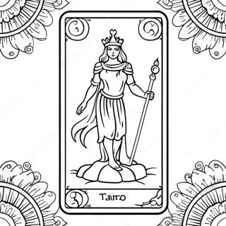 Tarotkort Farvelaegningsside 92118-31822