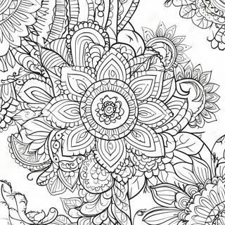 Indviklede Rangoli Monstre Farvelaegningsside 92169-31866