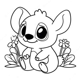 Sod Stitch Med Blomster Farvelaegningsside 92376-32026