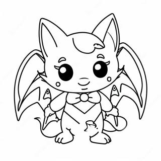 Stilfuld Rouge The Bat Med Tilbehor Farvelaegningsside 92430 32076