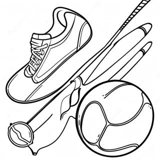 Olympisk Sportsudstyr Farvelaegningsside 92790-32355