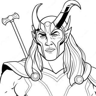 Loki Med Thor Farvelaegningsside 92893-32439