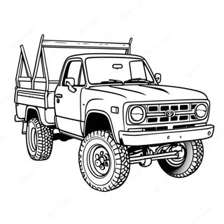 Klassisk Toyota Lastbil Farvelaegningsside 92942-32466