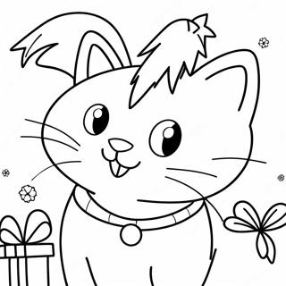 Glad Julekat Farvelaegningsside 92971 32499