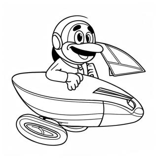 Dr Eggman I Hans Flyvende Maskine Farvelaegningsside 93148-32634