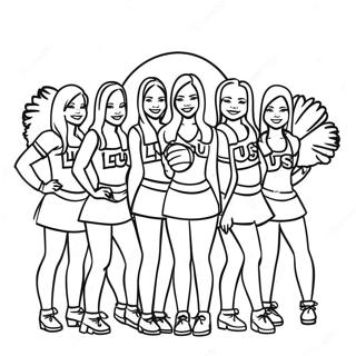 Lsu Cheerleaders Farvelaegningsside 93304-32755
