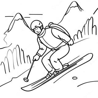 Skiing Eventyr Farvelaegningsside 93429-32843