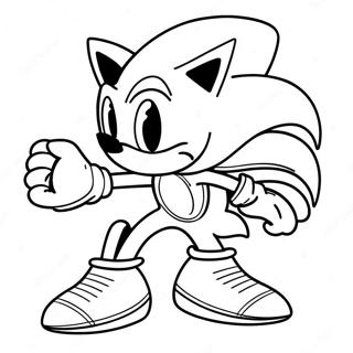 Sonic I Et Spooky Kostume Farvelaegningsside 93534-32926