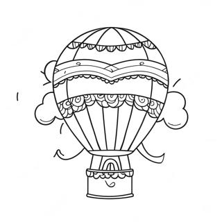 Farverig Luftballon Farvelaegningsside 93586-32969