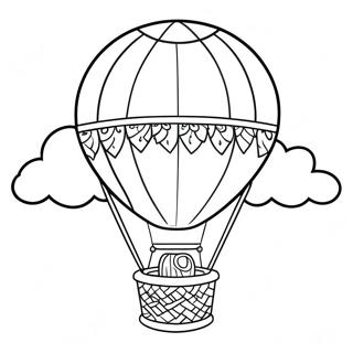 Farverig Luftballon Farvelaegningsside 93586-32970