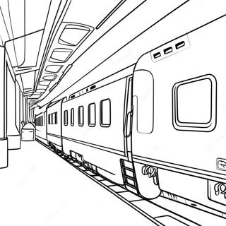 Spaendende Togrejse Farvelaegningsside 93587 32975