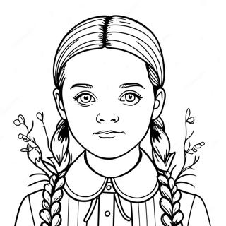 Wednesday Addams Farvelægningsider