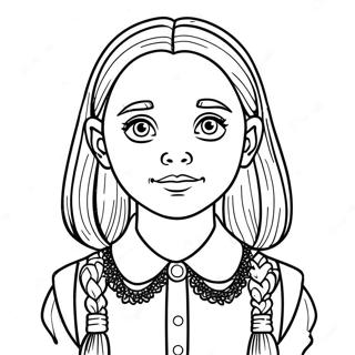 Wednesday Addams Farvelaegningsside 93610-32983