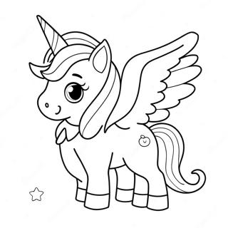 Sod Enhjorning Med Store Vinger Farvelaegningsside 93897-33220