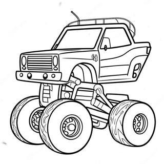 Spiderman Monster Truck Farvelaegningsside 94073-33342