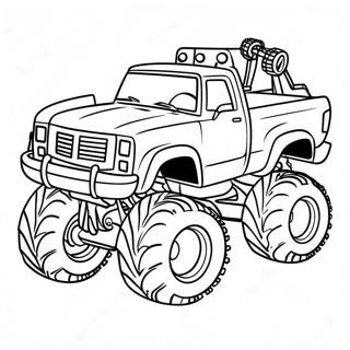 Spiderman Monster Truck Farvelaegningsside 94073-33343