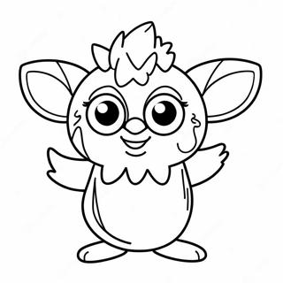 Glad Furby Danser Farvelaegningsside 94101 33372