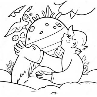 Farverig Skabelse Af Genesis Farvelaegningsside 94771-34082