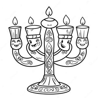 Elskelig Menorah Farvelaegningsside 94952 34224