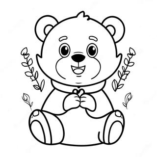 Sod Bruins Bjorn Maskot Farvelaegningsside 95004-34263