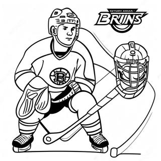 Vintage Bruins Hockey Farvelaegningsside 95007 34273