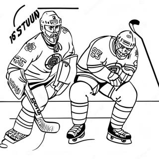 Vintage Bruins Hockey Farvelaegningsside 95007 34274