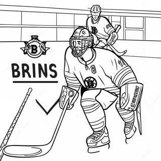 Vintage Bruins Hockey Farvelaegningsside 95007 34276