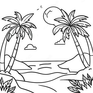 Palmetrae Paradis Farvelaegningsside 95133 34370