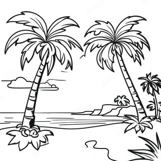 Palmetrae Paradis Farvelaegningsside 95133 34371