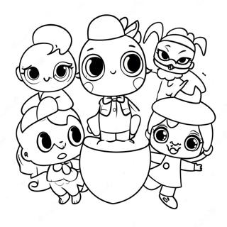 Colorful Lol Surprise Characters Coloring Page Farvelægningsider