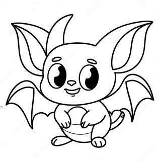 Sod Halloween Flagermus Farvelaegningsside 95259-34463