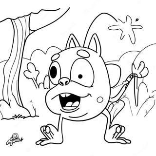 Courage Den Feje Hund I Skraemmende Eventyr Farvelaegningsside 95335-34522