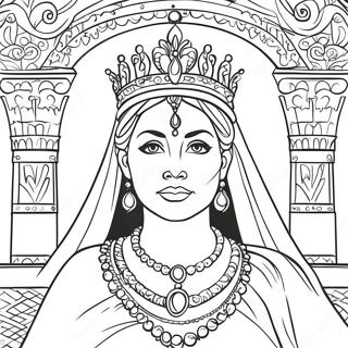 Dronning Esther I Kongelig Beklaedning Farvelaegningsside 95487-34644