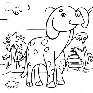 Subtraktionssafari Matematik Farvelaegningsside 95565-34707