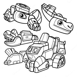 Dinotrux Samarbejde Farvelaegningsside 95719 34865