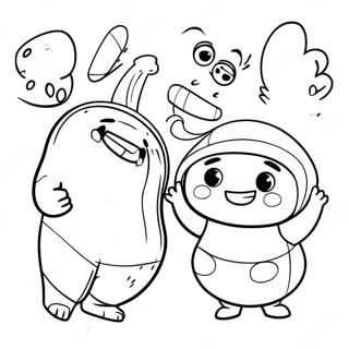 Eventyrlige Oddbods Farvelaegningsside 95796-34928