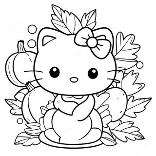 Hello Kitty Thanksgiving Farvelaegningsside 96076-35134