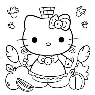 Hello Kitty Thanksgiving Farvelaegningsside 96076-35135