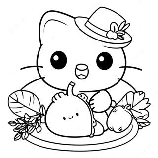 Hello Kitty Thanksgiving Farvelaegningsside 96076-35136