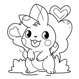 Pokemon Valentines Farvelaegningsside 96154 35196