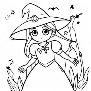 Skraemmende Anime Heks Farvelaegningsside 96286-35304